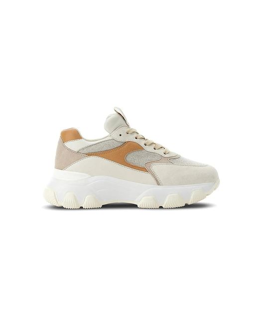 Hogan Hyperactive Suede Sneakers in het White