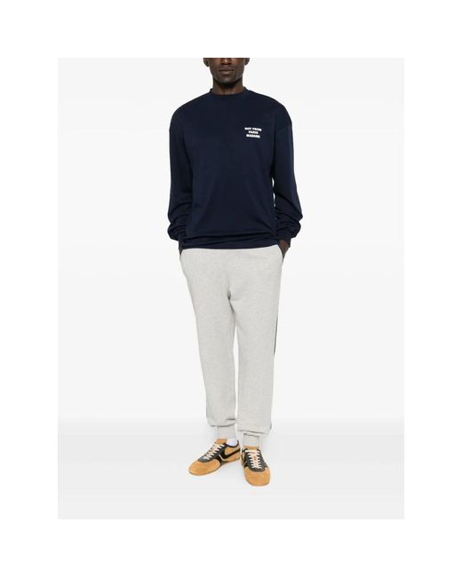 Drole de Monsieur Blue Long Sleeve Tops for men