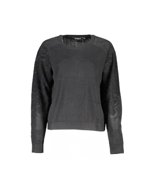 Desigual Black Round-Neck Knitwear
