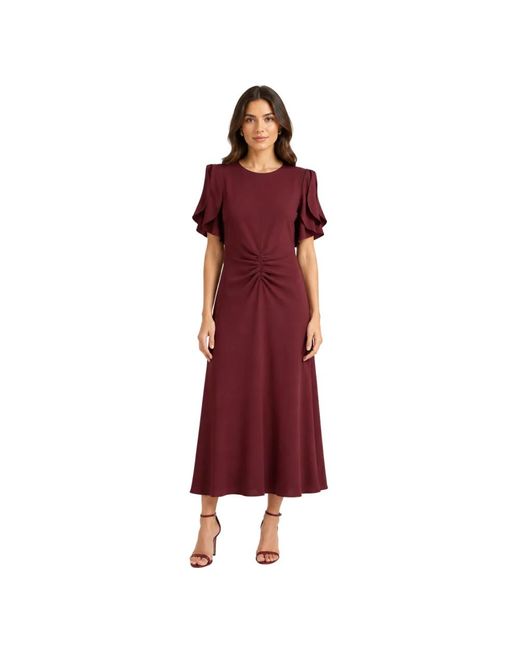 Victoria Beckham Red Midi Dresses