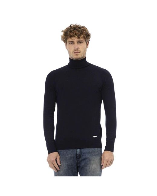 Baldinini Blue Turtlenecks for men