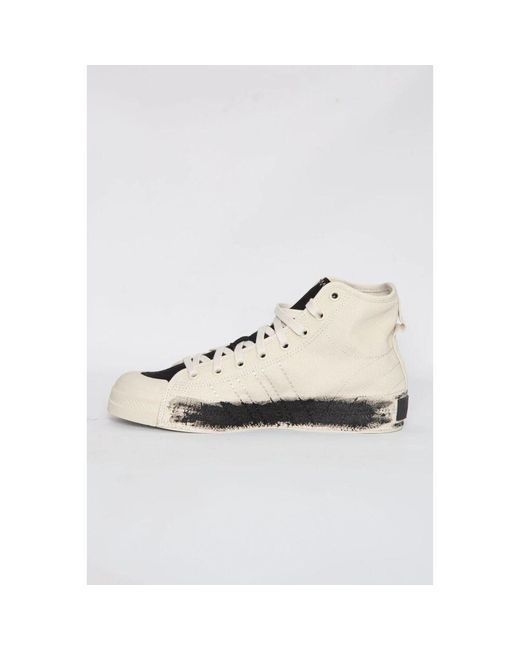 Y-3 Handbemalte Nizza Hi Schuhe in White für Herren