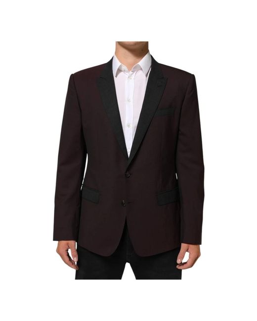 Dolce & Gabbana Black Blazers for men