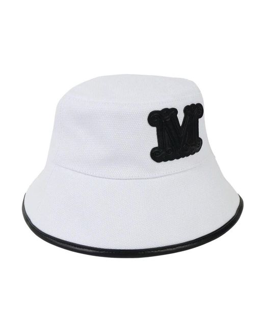 Max Mara White Weiße Strandhüte Esperia