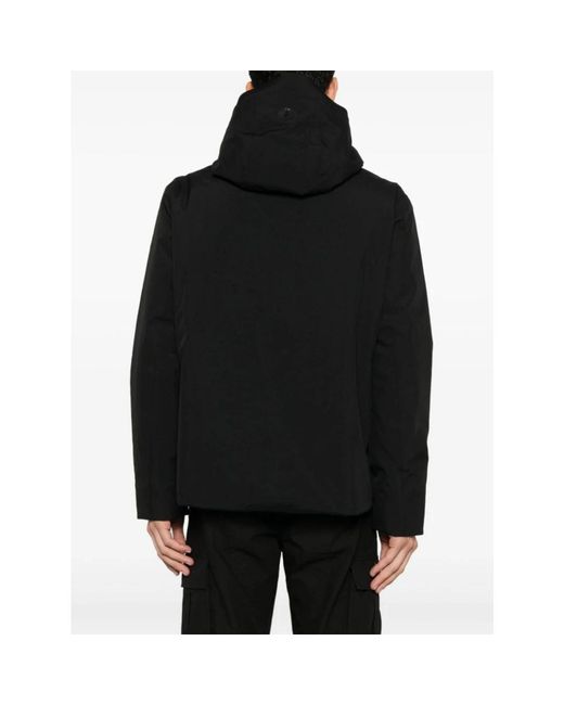 Save The Duck Jassen ,Zwart ,Polyester Zwarte Gewatteerde Jas Aw 24 in het Black voor heren