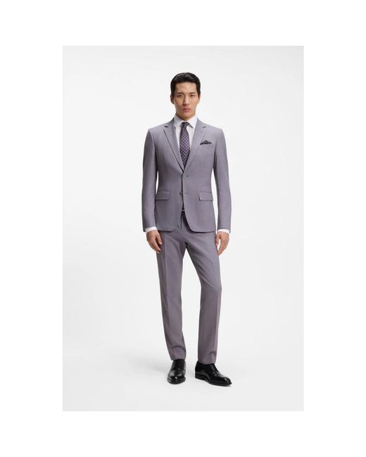 Single Breasted Suits HUGO de hombre de color Purple