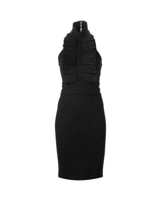 DSquared² Kleedjes ,Zwart ,Nylon Elegante Jurk in het Black