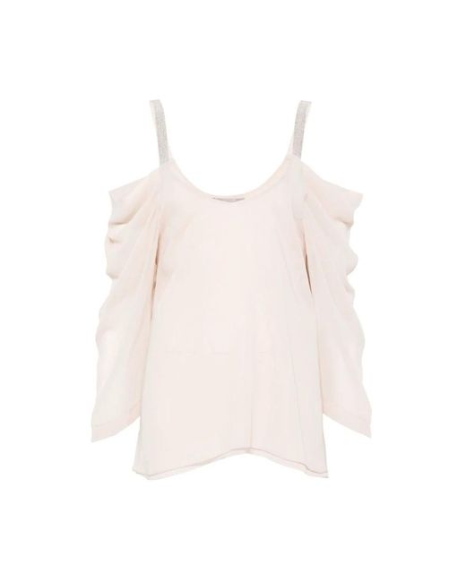D.exterior Pink Blouses