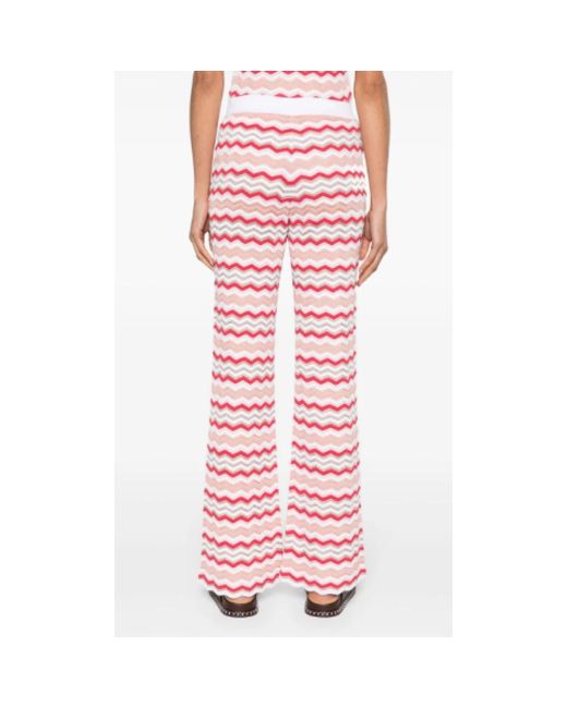Missoni Red Wide Trousers
