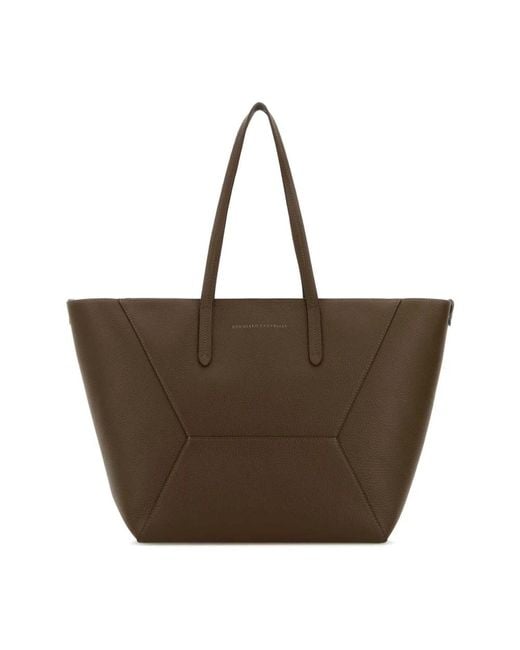 Brunello Cucinelli Brown Shopping Bags