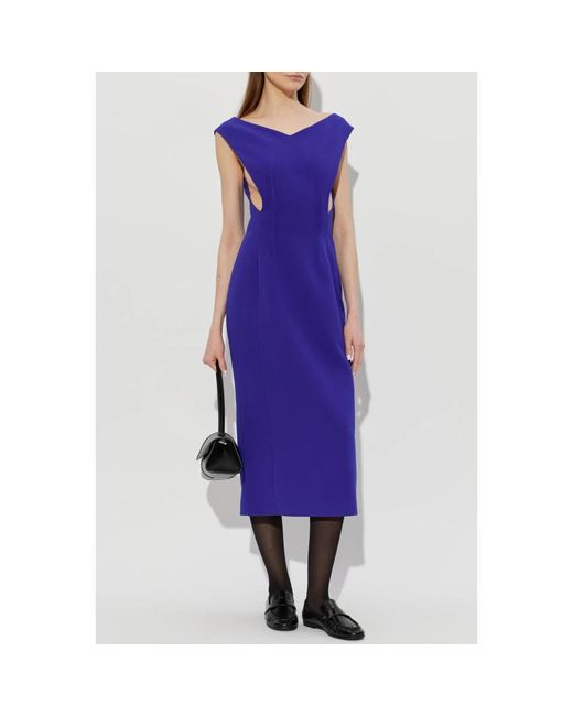Jil Sander Purple Midi Dresses
