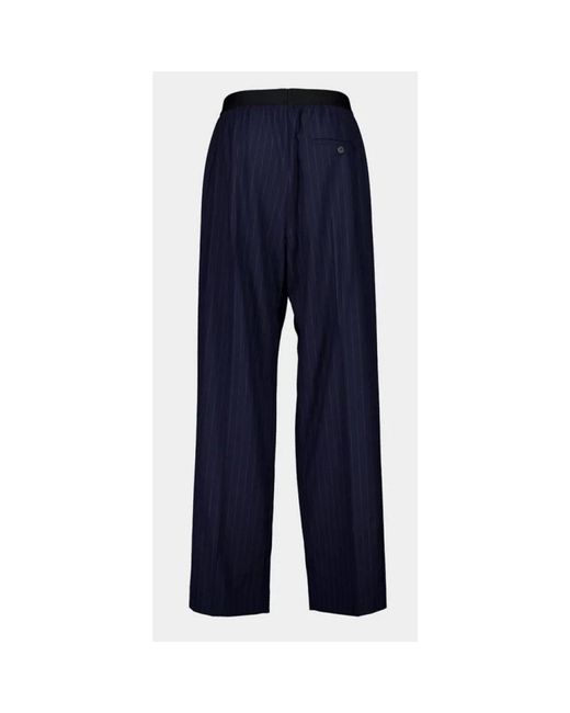 Balenciaga Blue Wide Trousers