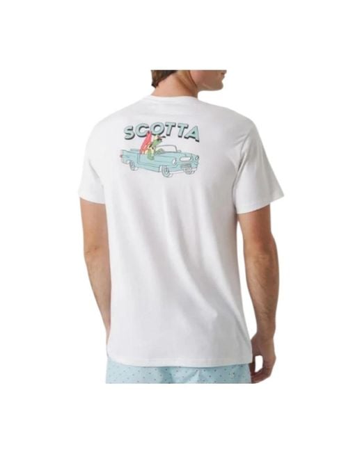 Scotta White T-Shirts for men