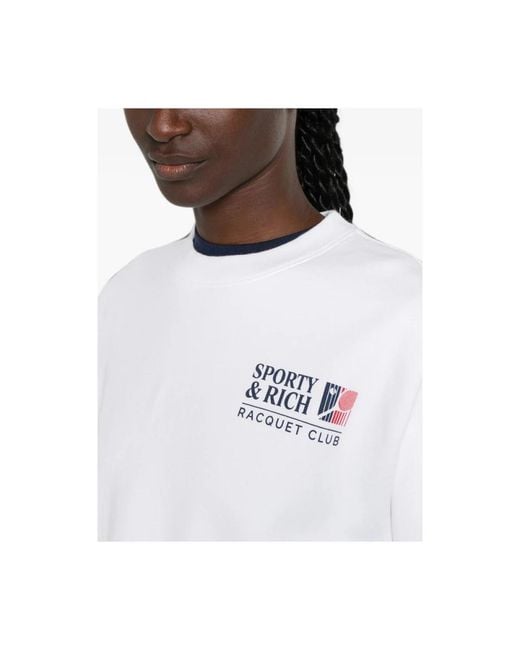 Sporty & Rich White Sweatshirts