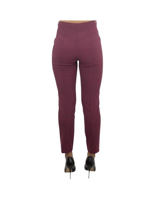 Patrizia Pepe Purple Cropped Trousers