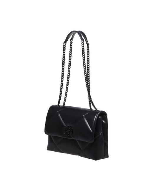 Tory Burch Black Diamant-Stepp Umhängetasche