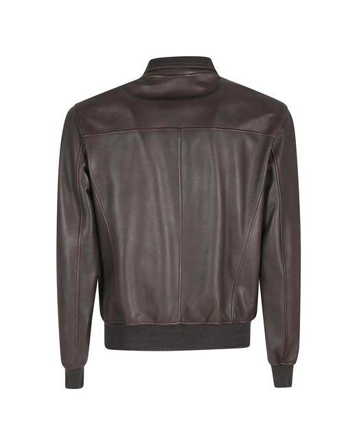 Stewart Gray Leather Jackets for men