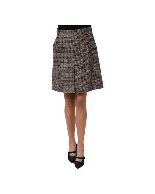 Dolce & Gabbana Gray Short Skirts