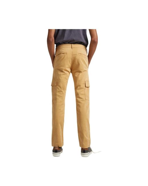 Pepe Jeans Yellow Slim-Fit Trousers for men