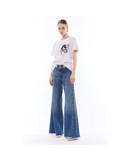 Nenette Blue Flared Jeans