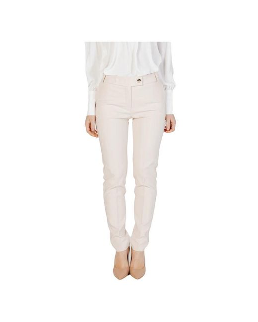 Rinascimento White Slim-Fit Trousers