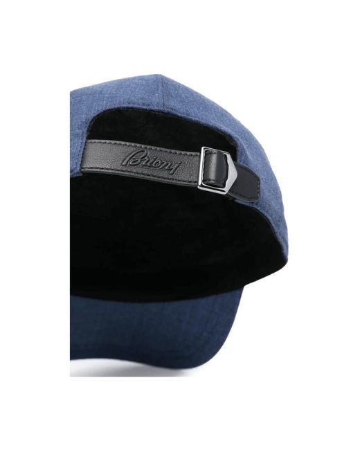 Brioni Blue Caps for men