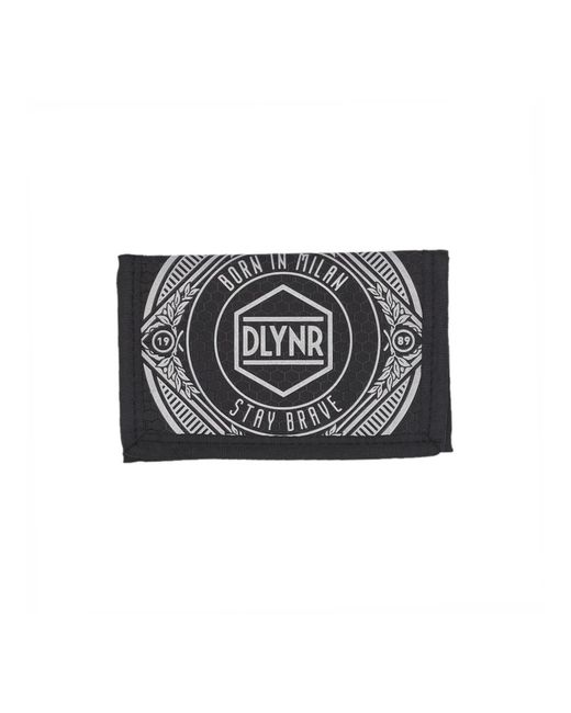 DOLLY NOIRE Accessoires ,Zwart ,Polyester Reflecterende Zwarte Zakelijke Portemonnee in het Black voor heren