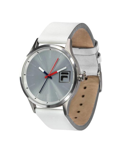 Fila Lederuhr style 38-116-004 in Metallic für Herren