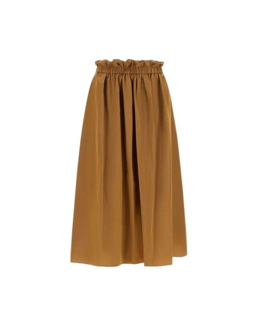 Herno Brown Midi Skirts