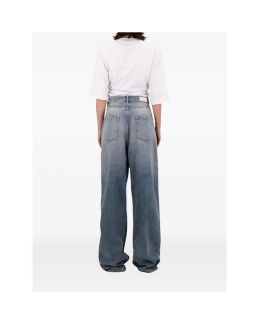 ICON DENIM Blue Wide Jeans