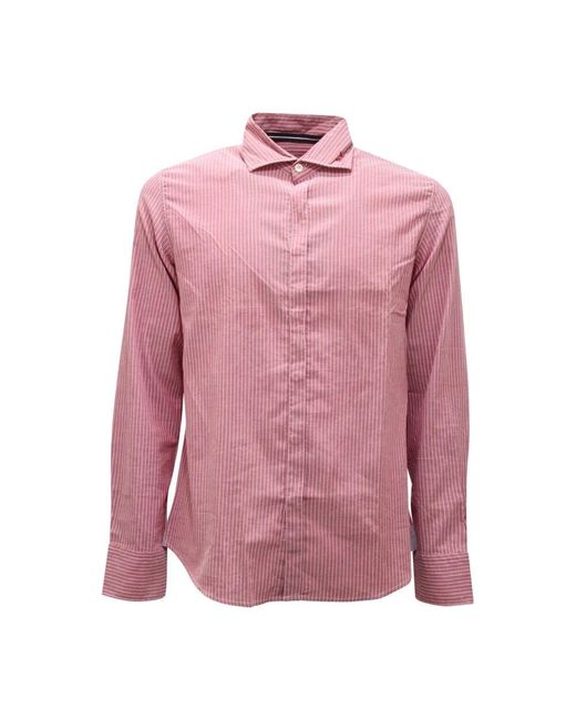 Armani Denim Jeans Hemd Rot Modell in Pink für Herren