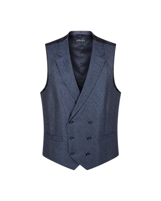 Suit Vests Luigi Bianchi de hombre de color Blue
