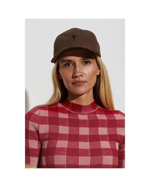 AMI Logo Cap in het Brown