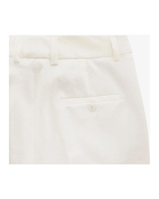 Straight Trousers Seductive en coloris White