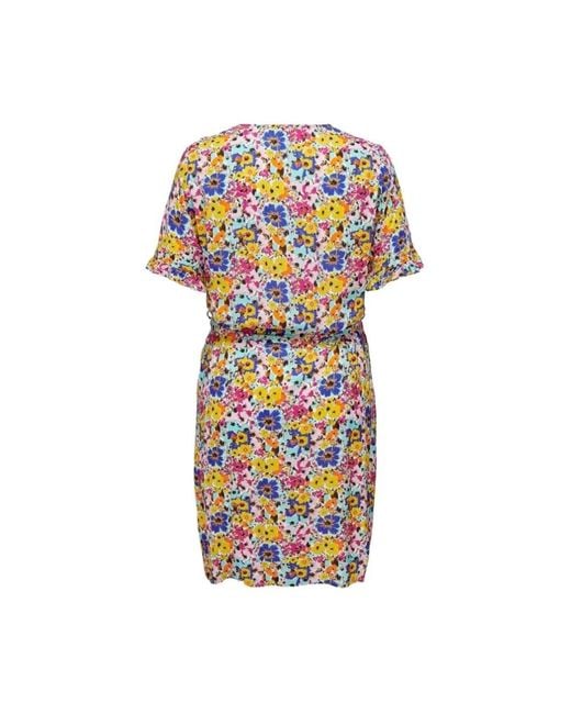 Only Carmakoma Multicolor Short Dresses