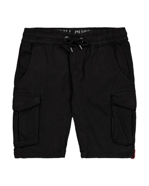 Alpha Industries Black Casual Shorts for men
