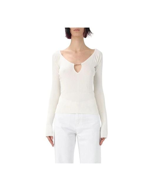 Jacquemus Witte Katoenen Sweater in het White