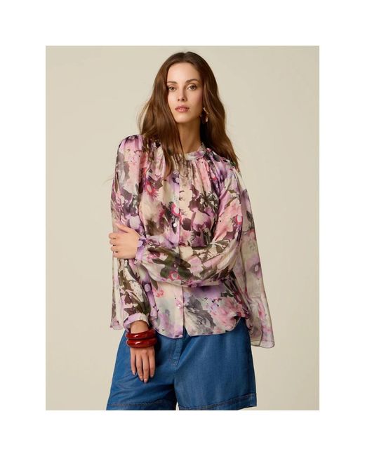 Blouses Oltre de color Pink