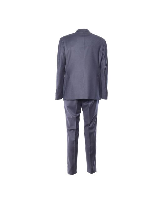 Lubiam Blue Single Breasted Suits for men