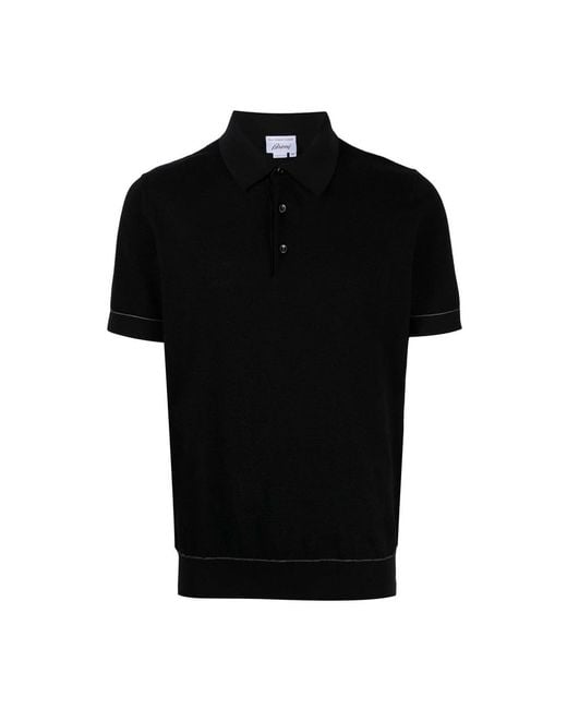 Brioni Black Polo Shirts for men