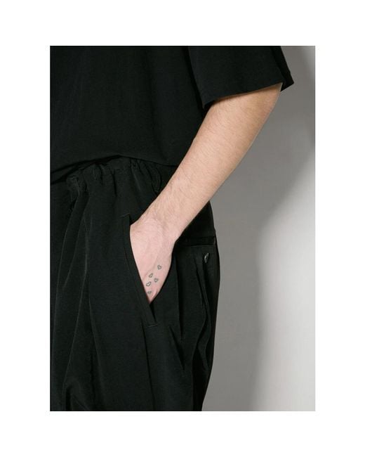 Trousers > straight trousers Yohji Yamamoto en coloris Black