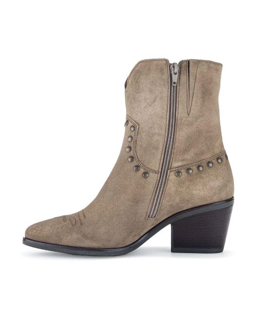 Gabor Brown Mittlere taupe wildleder stiefelette