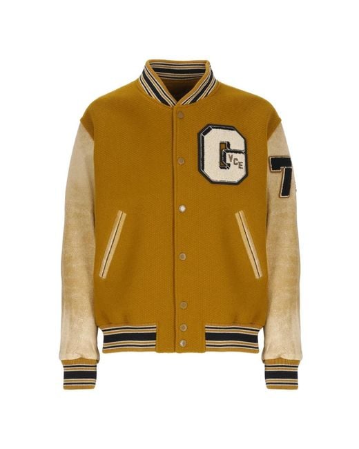 Golden Goose Deluxe Brand Yellow Bomber Jackets for men