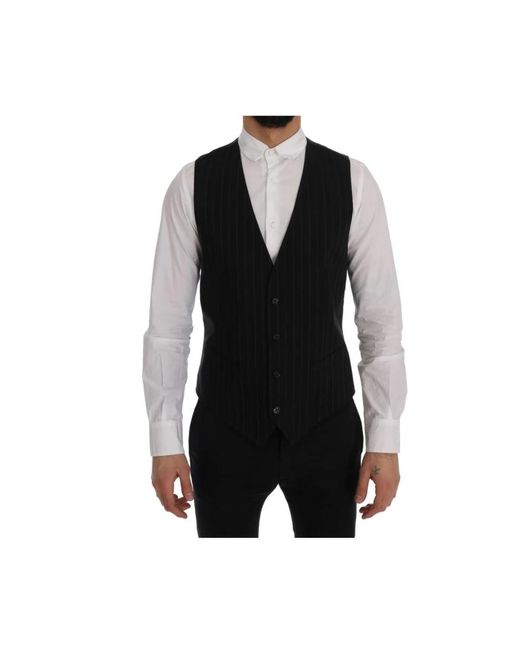 Suits > suit vests Dolce & Gabbana pour homme en coloris Black