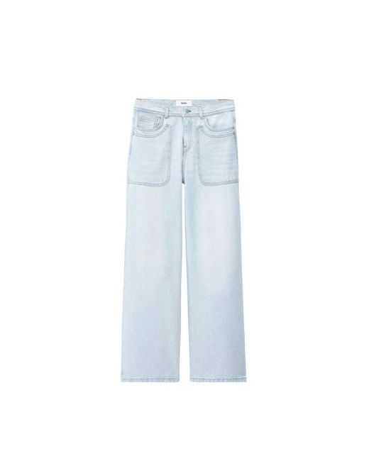 Straight Jeans Ba&sh de color Blue