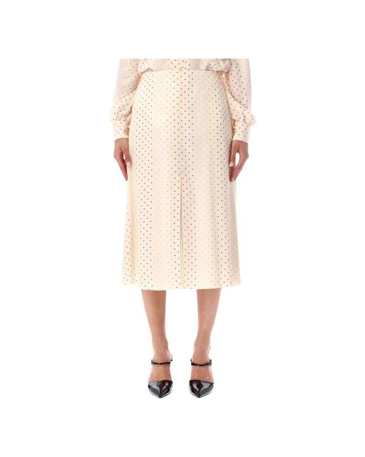 Valentino Garavani Natural Midi Skirts