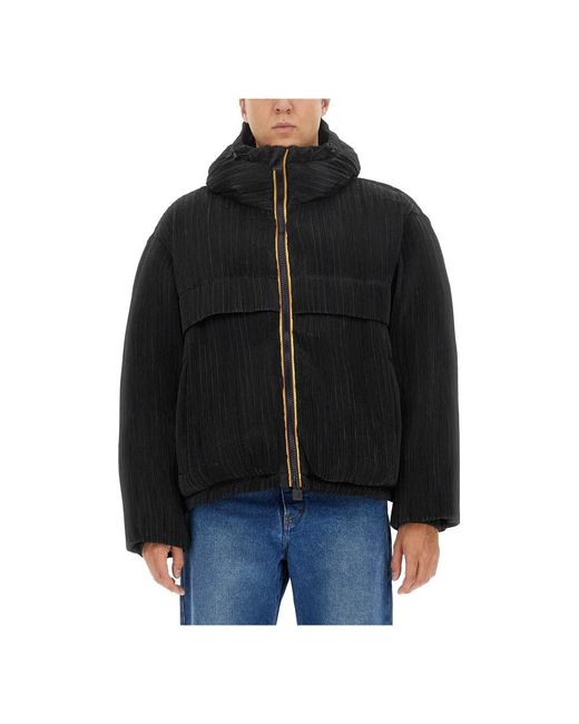 K-Way Black Winter Jackets for men