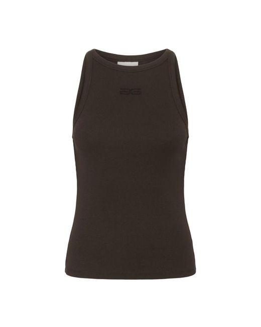 Gestuz Brown Sleeveless Tops
