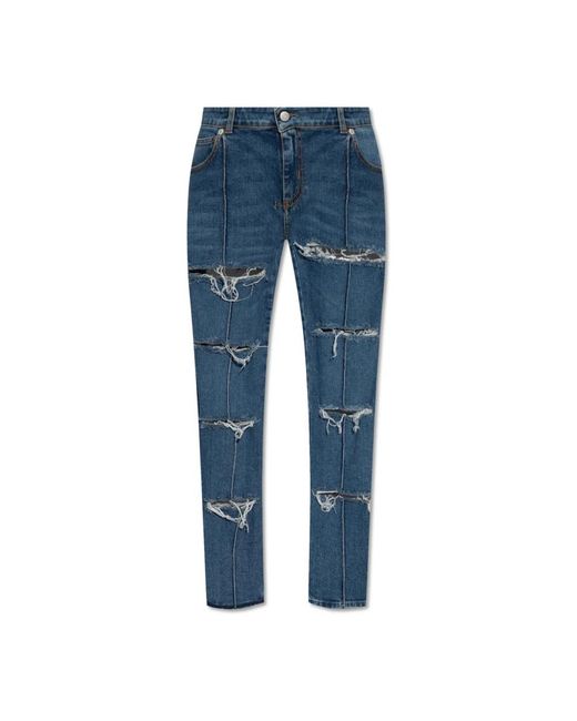 McQueen Blue Slim Fit Jeans