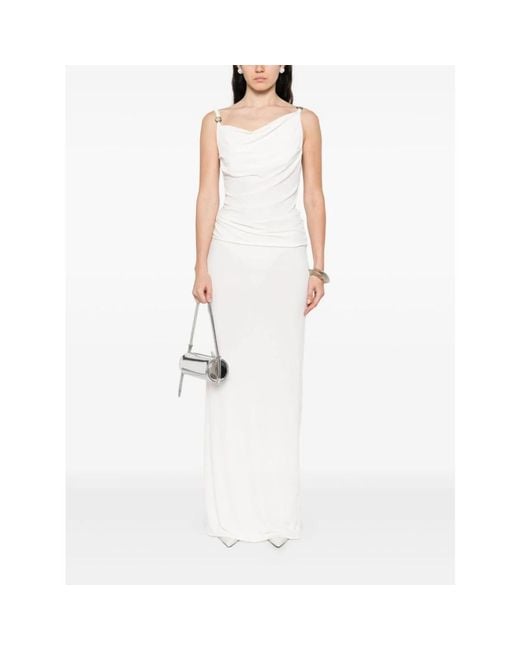 Coperni Logo Dress in het White